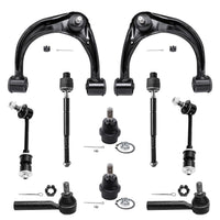 Detroit Axle - 10pc Suspension Kit for 2003-2009 4Runner FJ Cruiser Lexus GX470 2 Front Upper Control Arms w/Ball Joints 2 Lower