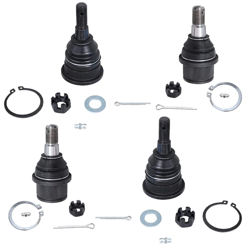 Detroit Axle - 2WD Front 4pc Ball Joints for Dodge Ram 1500 2500 3500, 4 Upper and Lower Ball Joints Replacement