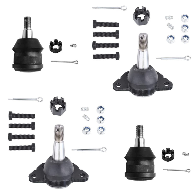 Detroit Axle - Front 4pc Ball Joints for Chevrolet GMC C1500 C2500 Suburban C3500 Express Savana 2500 3500 Yukon Tahoe, 4 Upper