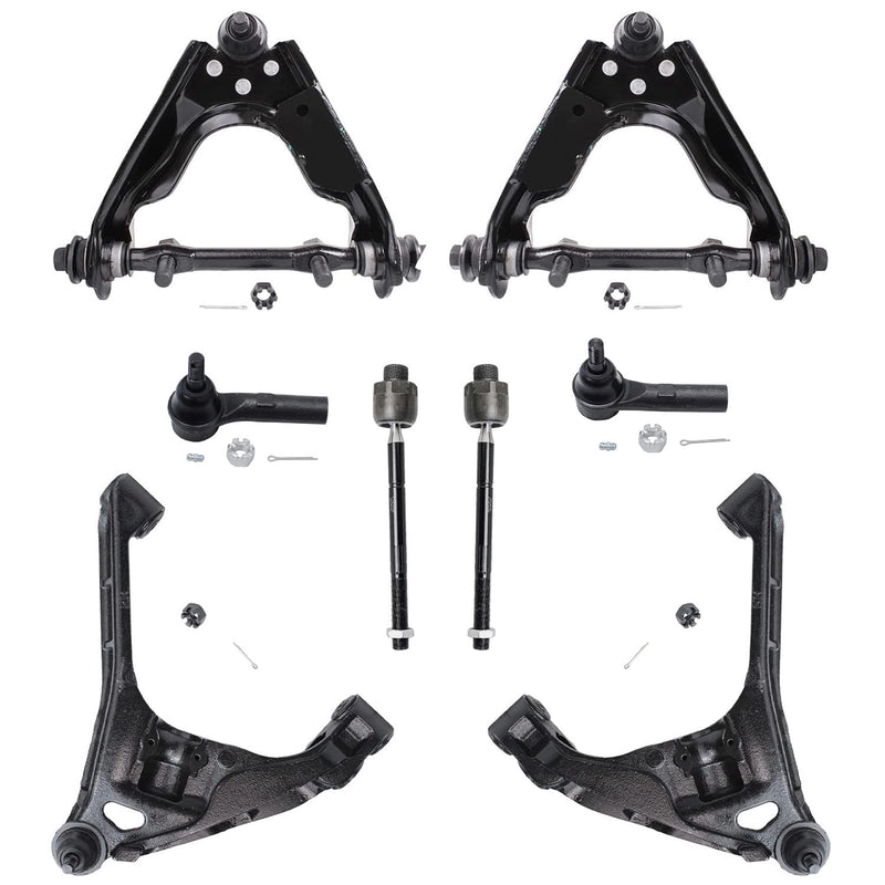 Detroit Axle - 8pc Front End Control Arms Kit for 00-04 Dodge Dakota, 00-03 Durango, 4 Upper & Lower Control Arms with Ball Join