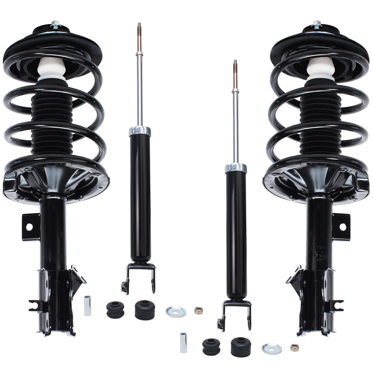 Detroit Axle - Struts Shocks for Nissan Maxima 2004 2005 2006 2007 2008, 2 Front Complete Struts with Coil Spring Assembly 2 Rea
