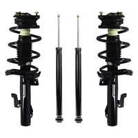 Detroit Axle - Struts Shocks for Mazda 2004-2009 3, 2006-2010 5 Complete 2 Front Ready Struts with Coil Spring Assembly 2 Rear S