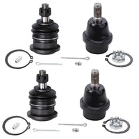 Detroit Axle - Front 4pc Ball Joints for Toyota 2003-2018 4Runner FJ Cruiser Lexus GX470, 4 Upper & Lower Ball Joints Replacemen