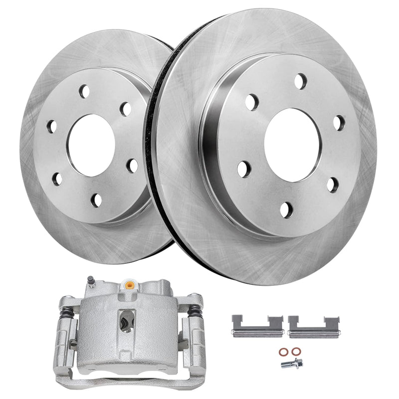 Detroit Axle - Front Brake Kit for Chevrolet GMC Silverado Sierra Express Suburban 1500 Tahoe Yukon Escalade ESV Disc Brake Roto