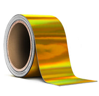 VViViD Holographic Gold Chrome Pinstripe Vinyl Tape Roll (2    x 25ft)