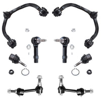 Detroit Axle - Front End 8pc Suspension Kit for Ford Expedition 2004 2005 2006, 2 Upper Control Arms 2 Lower Ball Joints 2 Sway