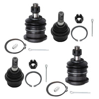 Detroit Axle - Front 4pc Ball Joints for 08-22 Toyota Sequoia, 07-21 Tundra, 4 Lower & Upper Ball Joints 2007 2008 2009 2010 201