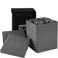 Keltrion 12 Packs Camper/RV Leveling Blocks Suitable for 4 Wheels Interlocking and Anti-Slip Design with Carrying Bag Heavy-Duty