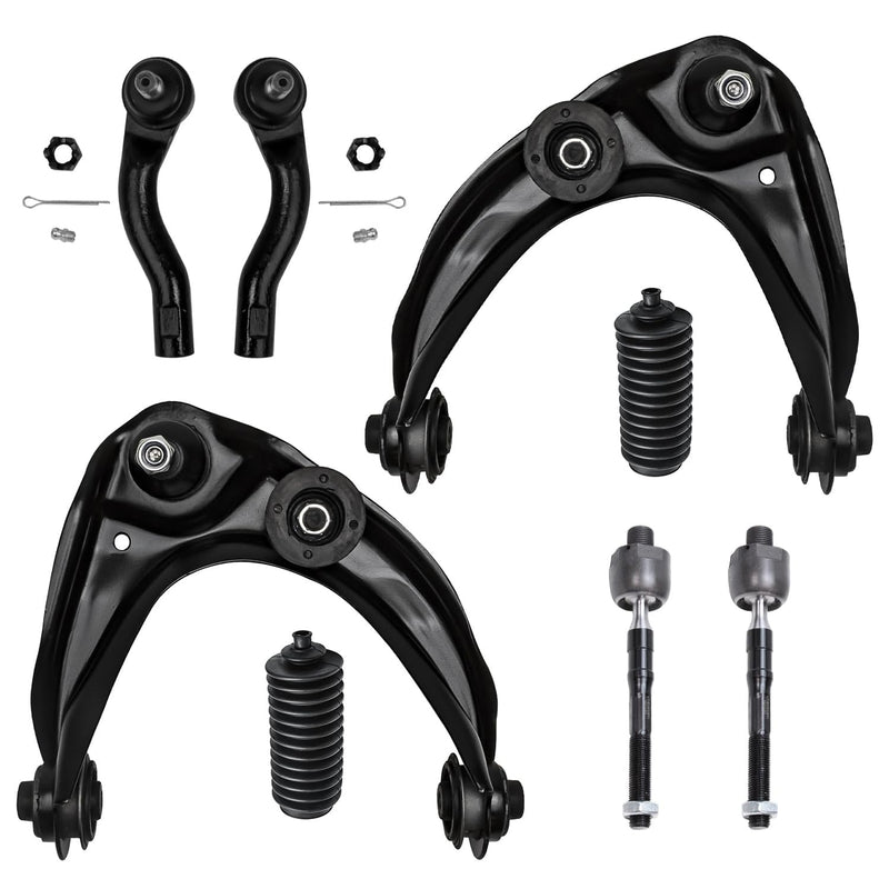 Detroit Axle - 8pc Front End Suspension Kit for Ford Fusion Lincoln MKZ Zephyr Mercury Milan 2 Upper Control Arms w/Ball Joints