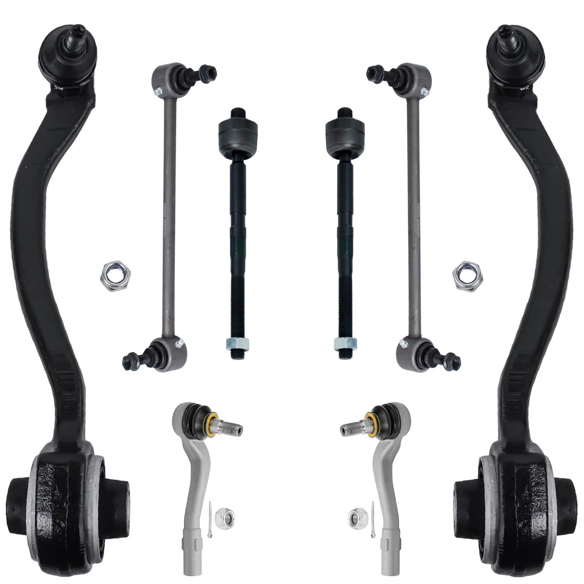 Detroit Axle - Front End Kit for Mercedes-Benz C230 C240 C280 C320 C350 CLK320 CLK350 CLK500 CLK550, 2 Lower Rearward Facing Con