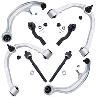 Detroit Axle - 8pc Front End Control Arms Kit for 03-07 Infiniti G35, 03-09 Nissan 350Z, 4 Upper & Lower Control Arms 4 Tie Rods