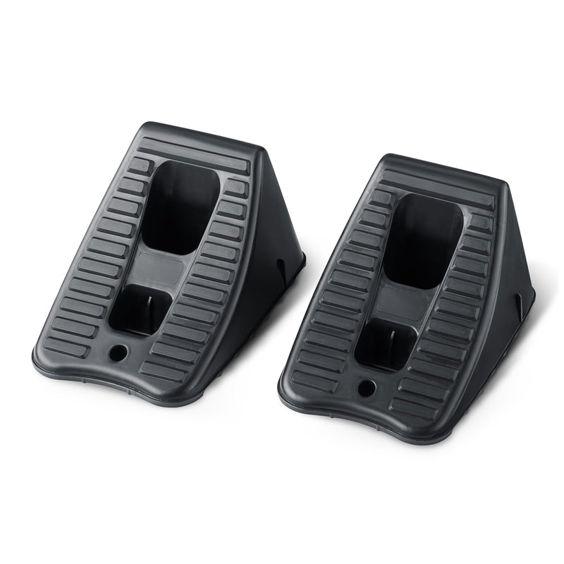 Amazon Basics Automotive Wheel Chocks, 2-Pack, Black