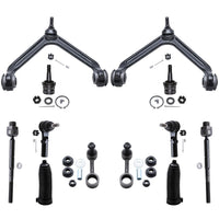 Detroit Axle - Front End 12pc Suspension Kit for 2004-2009 Dodge Durango Chrysler Aspen 2005 2006 2007 2008, 2 Upper Control Arm