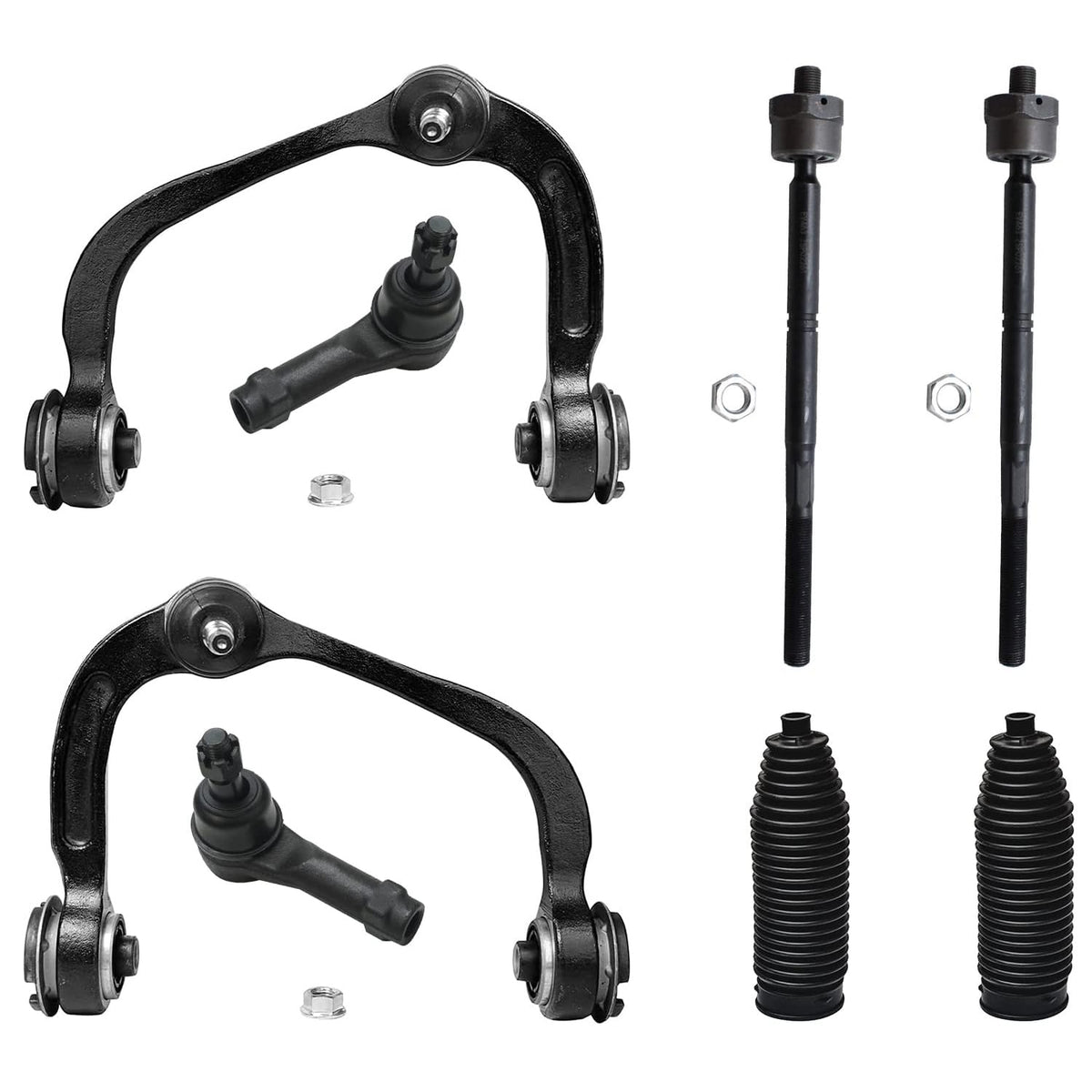 Detroit Axle - 4WD Front End Suspension Kit for 2004-2008 Ford F-150 Lincoln Mark LT 2 Upper Control Arms w/Ball Joints 4 Inner
