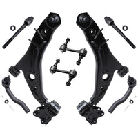 Detroit Axle - Front 8pc Suspension Kit for 07-14 Ford Edge Lincoln 07-15 MKX 2007 2008 2009 2010 2011 2012 2013 2014, 2 Lower C