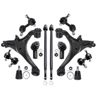 Detroit Axle - 12pc Front End Suspension Kit for 2001-2005 Honda Civic 2 Lower Control Arms 2 Lower Ball Joints 4 Inner & Outer