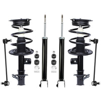 Detroit Axle - 6pc Struts Shocks kit for 2007-2013 Nissan Altima Complete 2 Front Quick Install Ready Struts with Coil Spring As