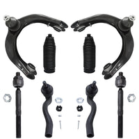 Detroit Axle - 8pc Front End Control Arms Kit for 11-15 Dodge Durango Jeep Grand Cherokee, 2 Upper Control Arms w/Ball Joints 4