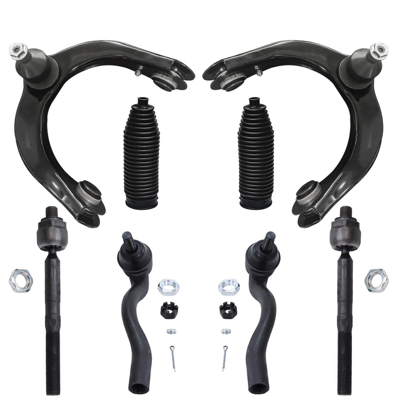 Detroit Axle - 8pc Front End Control Arms Kit for 11-15 Dodge Durango Jeep Grand Cherokee, 2 Upper Control Arms w/Ball Joints 4