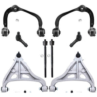 Detroit Axle - 4WD Front End Control Arms Kit for 05-08 Ford F-150 Lincoln Mark LT, 4 Upper & Lower Control Arms 4 Tie Rod Ends