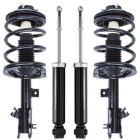 Detroit Axle - 4pc Struts Shocks Kit for 04-09 Nissan Quest, 2 Front Struts w/Coil Spring 2 Rear Shock Absorbers Assembly 2004 2