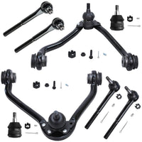 Detroit Axle - 8pc Front End Control Arms Kit for Chevy GMC C1500 C2500 Suburban C3500 Savana Express 2500 3500, 2 Upper Control