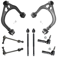 Detroit Axle - RWD Front End Suspension Kit for Chrysler 300 Dodge Challenger Charger Magnum, 2 Upper Control Arms 4 Inner Outer