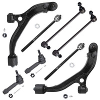 Detroit Axle - Front 8pc Suspension Kit for 2001-2004 Chrysler Town & Country Dodge Grand Caravan, 2001-2003 Voyager, 2 Lower Co