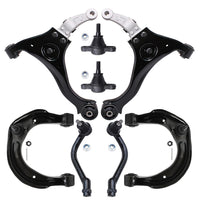 Detroit Axle - 8PC Front Upper and Lower Control Arms w/Ball Joints and Outer Tie Rods Replacement for 2006 2007 2008 Hyundai So