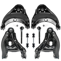 Detroit Axle - 8pc Front End Control Arms Kit for Chevrolet Tahoe GMC Yukon C1500 C2500, 4 Upper & Lower Control Arms w/Ball Joi