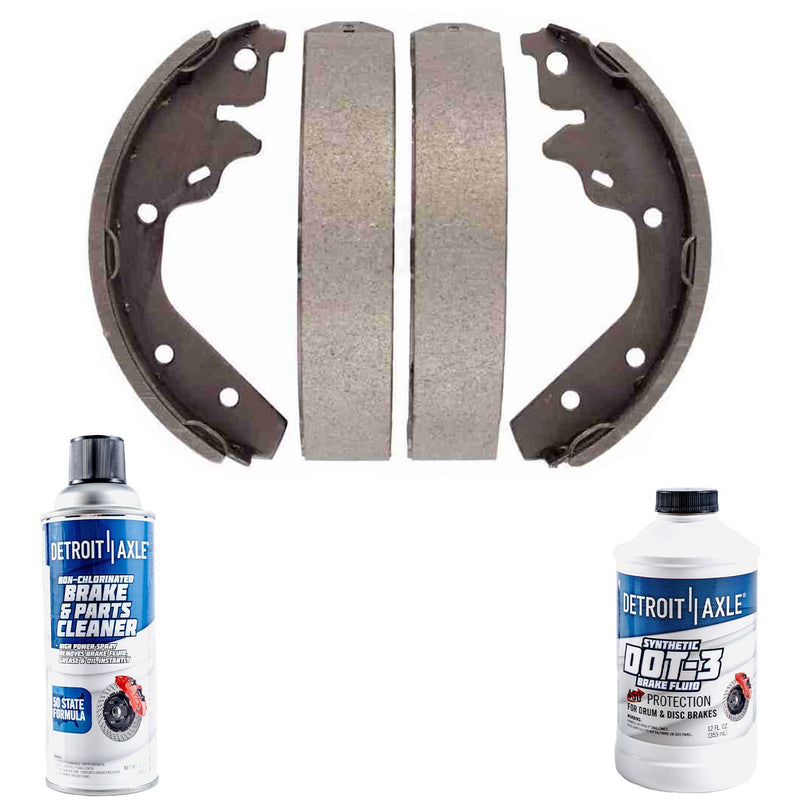 Detroit Axle - Rear Brake Shoe for Dodge Charge Chrysler Town & Country LeBaron Plymouth Neon Horizon, Semi-Metallic Brake Shoes