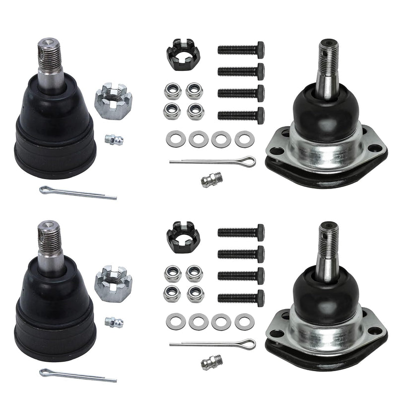 Detroit Axle - Front 4pc Ball Joints for Chevrolet Impala Astro Buick LeSabre Centurion Riviera Cadillac DeVille Fleetwood GMC S