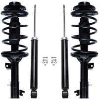 Detroit Axle - 4pc Struts Shocks for 01-06 Hyundai Santa Fe, 2 Front Struts w/Coil Spring 2 Rear Shock Absorbers Assembly 2001 2