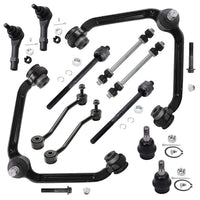 Detroit Axle - 12pc End Kit for 1998-2001 Ford Explorer Mercury Mountaineer 1999 2000, Front 2 Upper Control Arms w/Ball Joints