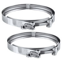 EVIL ENERGY V Band Clamp for Flange Kit Stainless Steel (2, 6.0)