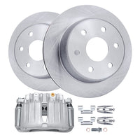 Detroit Axle - Rear Brake Kit for Chevy GMC Silverado Suburban Sierra Yukon XL 1500 Tahoe Cadillac Escalade Disc Brakes Rotors D