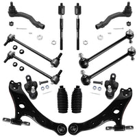 Detroit Axle - Front End 14pc Suspension Kit for 2002-2003 Toyota Camry Lexus ES300 2 Lower Control Arms 2 Ball Joints 4 Outer &