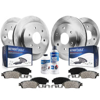 Detroit Axle - Brake Kit for 2008-2010 Infiniti QX56 Nissan Titan 2007-2011 Armada, Rear Disc Brake Rotors Ceramic Brakes Pads 2