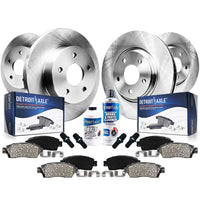 Detroit Axle - Brake Kit for 2008 2009 2010 Subaru Impreza 2.5i Brake Rotors and Ceramic Brakes Pads Replacement: 10.91 inch Fro