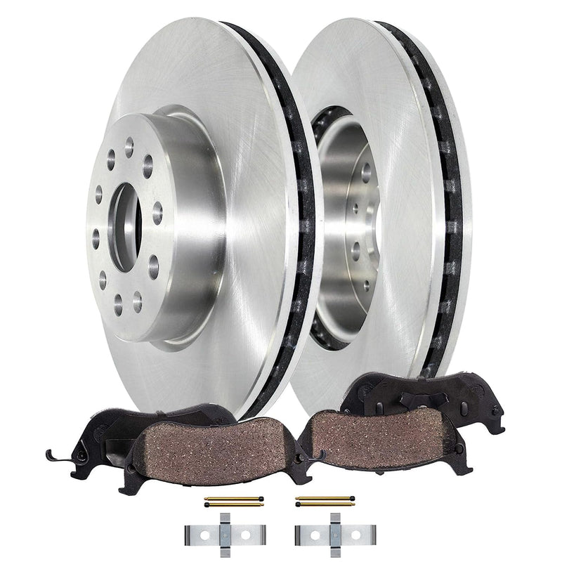Detroit Axle - Front Brake Kit for 2021-2024 Chevrolet Camaro, Disc Brake Rotors Ceramic Brakes Pads 2022 2023 Replacement : 13.