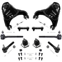 Detroit Axle - 10pc Front End Kit for Chevy Blazer S10 GMC Jimmy Sonoma Isuzu Hombre Olds Bravada 2 Upper Control Arms w/Ball Jo