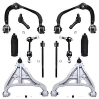 Detroit Axle - 4WD 12pc Front End Kit for 2005 Ford F-150, 4 Upper and Lower Control Arms with Ball Joint 4 Inner Outer Tie Rods