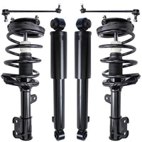 Detroit Axle - 6pc Struts Shocks Kit for 2007-2009 Hyundai Santa Fe 2 Front Ready Suspension Struts w/Coil Spring 2 Rear Shock A