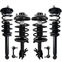 Detroit Axle - Front 6pc Struts Sway Bars for 2000-2001 Infiniti I30 Nissan Maxima, Sway Bar Links Front and Rear Struts w/Coil