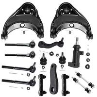 Detroit Axle - 17pc Front End Kit for Chevy Express GMC Savana 1500 2500 3500 Upper Control Arms w/Ball Joints Lower Ball Joints