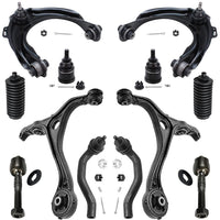 Detroit Axle - 3.0L Front End Suspension Kit for 2003-2006 Honda Accord, 4 Control Arms w/Ball Joint Upper 4 Tie Rods 2 Lower Ba