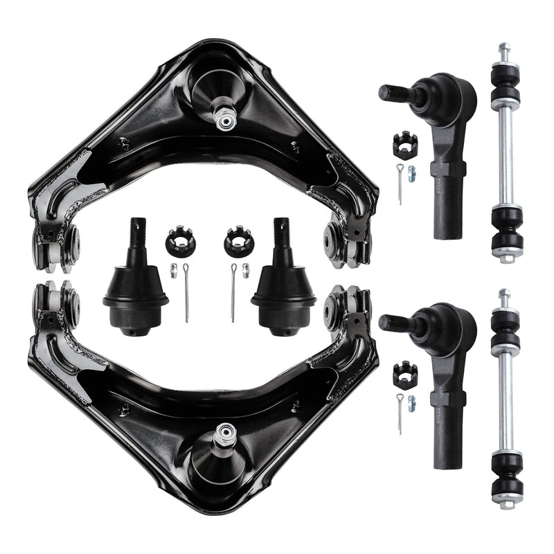 Detroit Axle - Front 8pc Suspension Kit for Chevy Silverado Avalanche Suburban GMC Sierra Yukon XL 2500 3500 HD Hummer H2, 2 Con