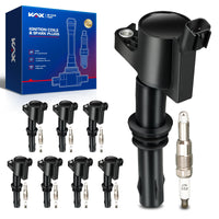 KAX 8-Pack Ignition Coils and Spark Plug Set for Ford F-150 2004-2008 5.4L, Expedition 2005-2008, F-250 Super Duty 2005-2008 5.4