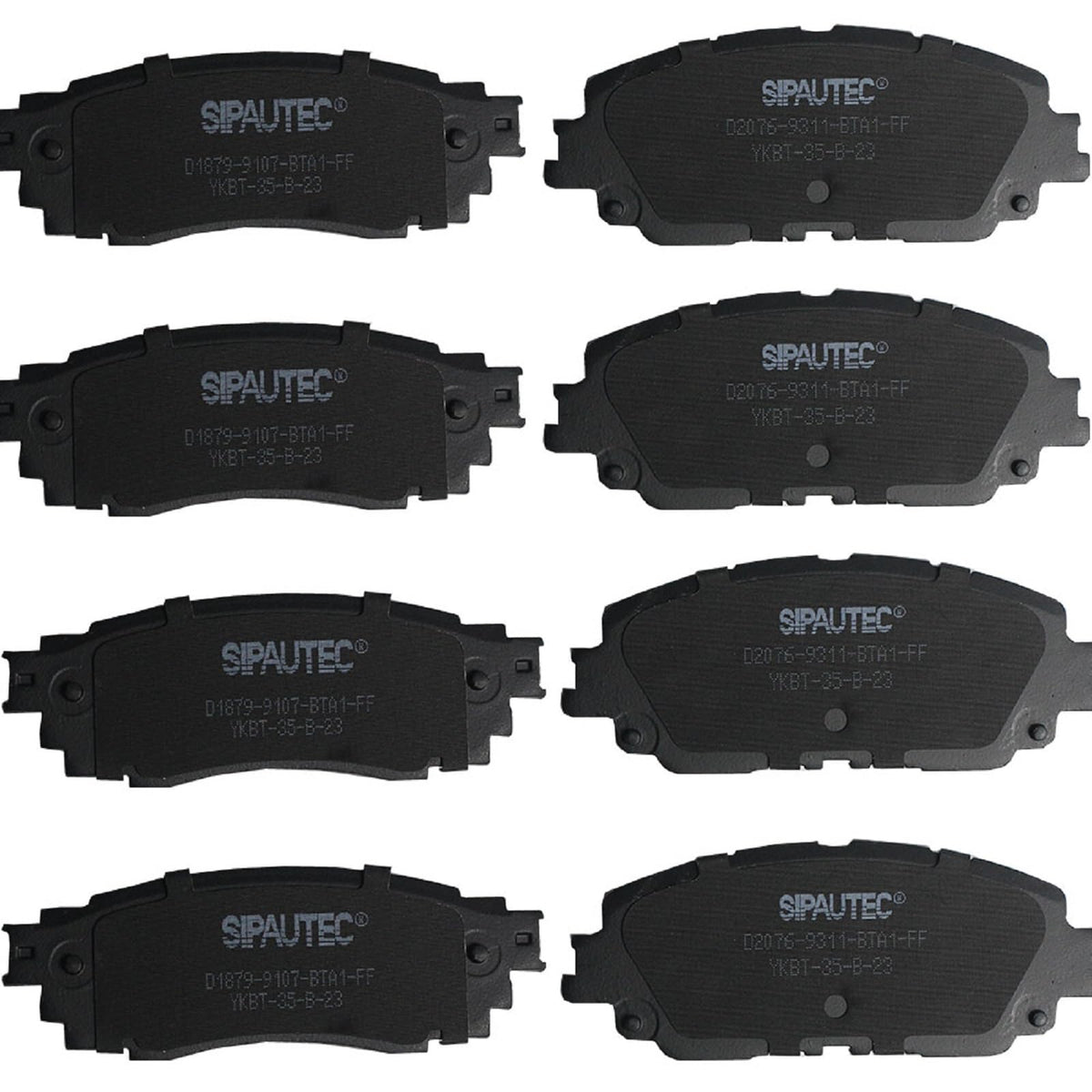 SIPAUTEC-8pcs Ceramic Brake Pads Replacement For 2018-2022 Toyota Camry Hybrid/XLE/XSE,For 2019-2022 Rav4 Lexus ES350 ES250 UX20