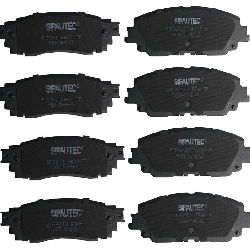 SIPAUTEC-8pcs Ceramic Brake Pads Replacement For 2018-2022 Toyota Camry Hybrid/XLE/XSE,For 2019-2022 Rav4 Lexus ES350 ES250 UX20